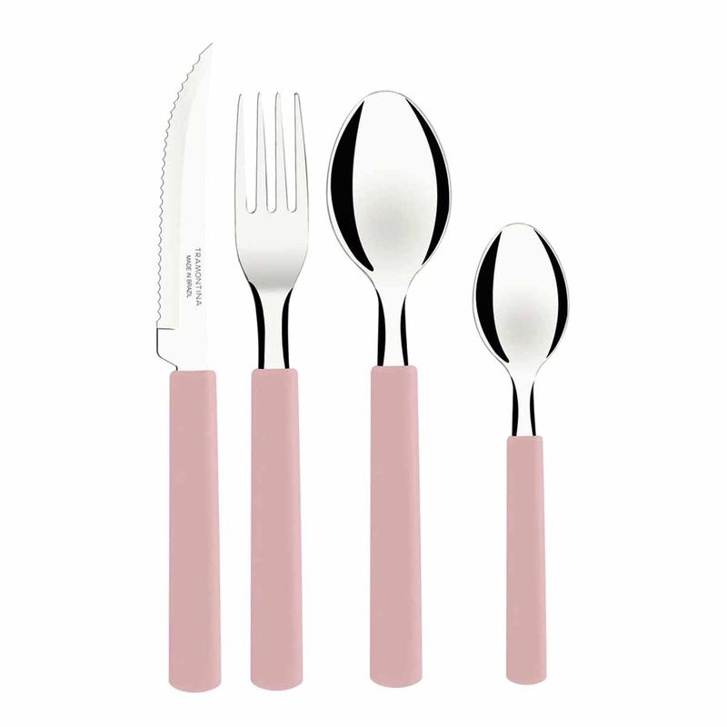 Faqueiro Gamboa em Inox Com 16 Peças Rosa (23197/300) - Tramontina