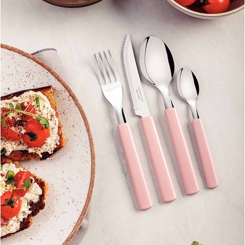 Faqueiro Gamboa em Inox Com 16 Peças Rosa (23197/300) - Tramontina