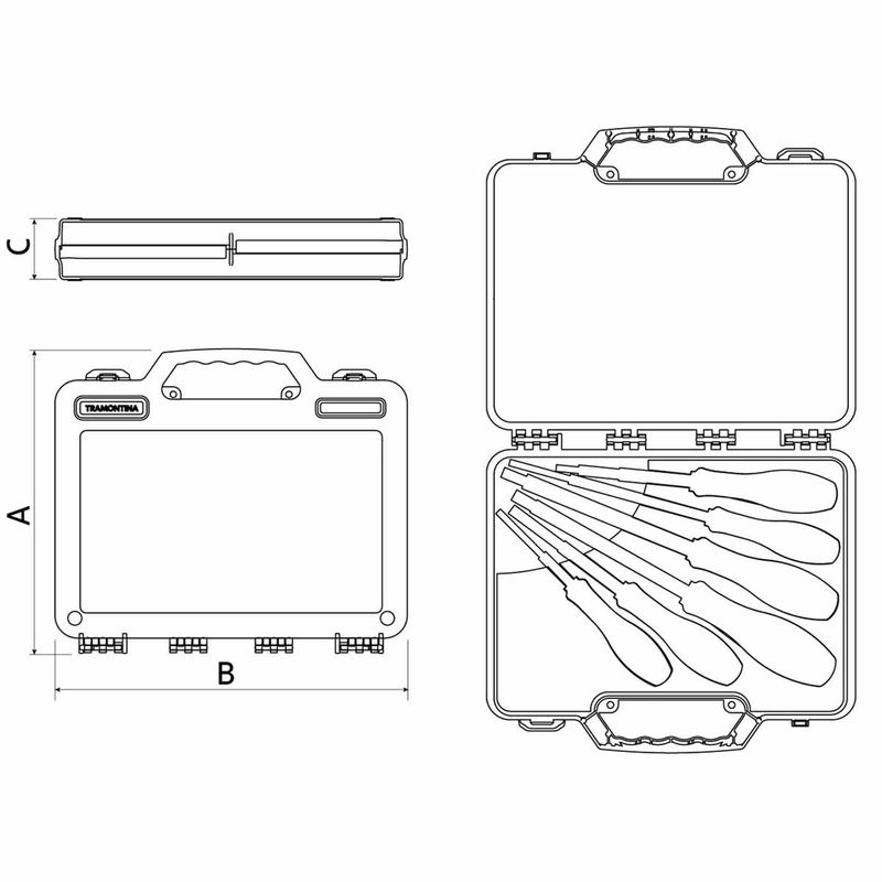 Jogo de Chaves Isoladas IEC Com 6 Peças (44347/221) - Tramontina Pro