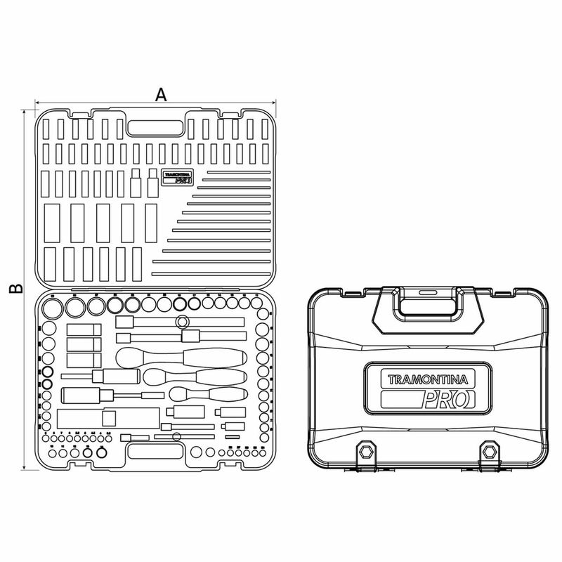 Jogo de Ferramentas Com 212 Peças (46000/408) - Tramontina Pro