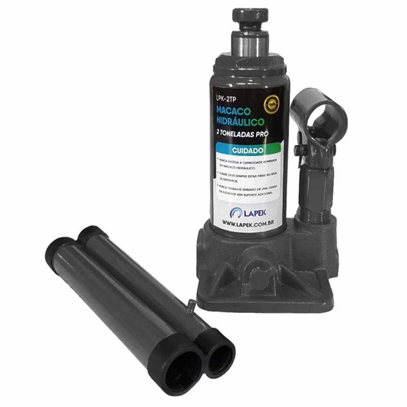 Macaco Hidráulico Pró Tipo Garrafa 2T (LPK-2TP) - Lapek
