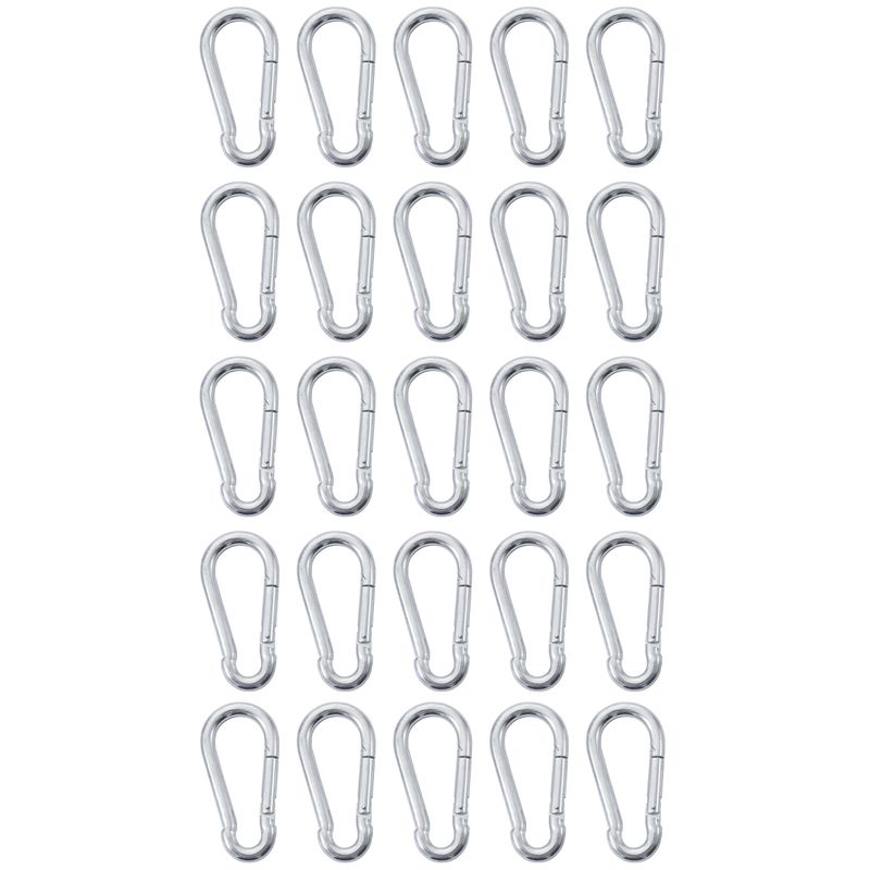 Kit Mosquetão Com Trava 5 x 50 Mm - 10,0002 (Com 25 Unidades) - Nord