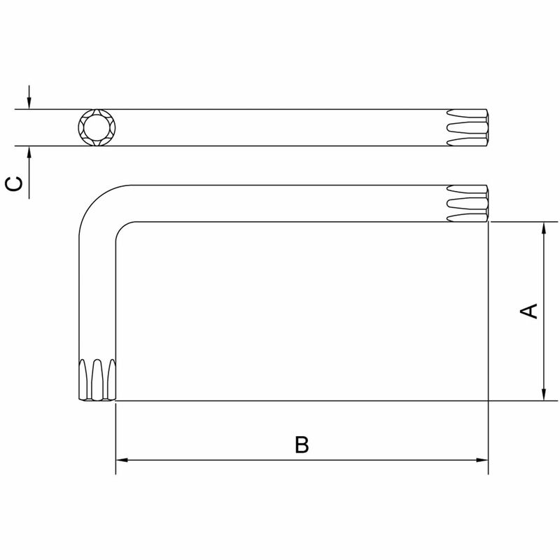 Chave Trafix Longa T6 (44452/006) - Tramontina Pro