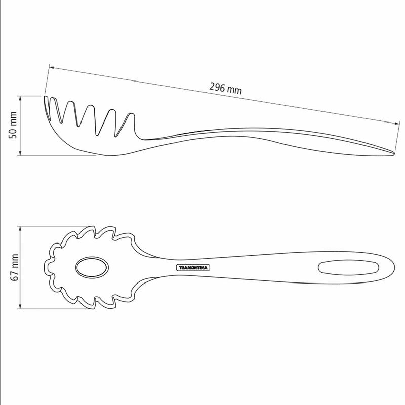 Pegador de Massa em Nylon Preto Ability (25162/100) - Tramontina