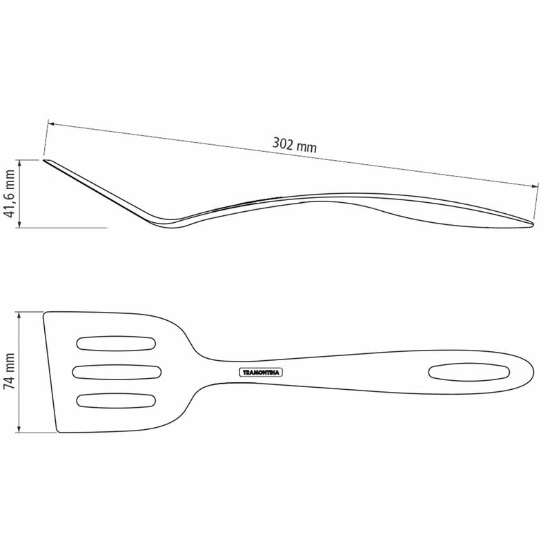 Espátula em Nylon Preto Ability (25155/100) - Tramontina