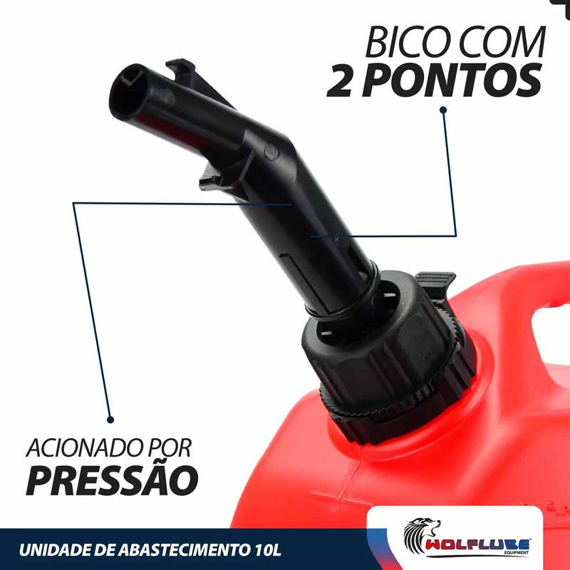 Unidade de Abastecimento Manual Para Transferência de Combustível 10L (2079W) - Lupus