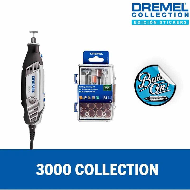 Dremel Micro Retífica 3000 com 31 Acessórios e Caixa Metalizada