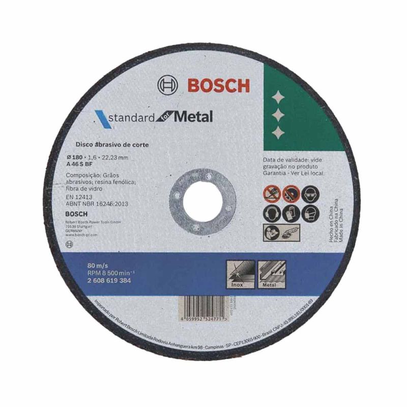 Disco de Corte Deep-Cut 7'' x 1.6 x 7/8'' Com 25 Unidades (2608619384) - Bosch