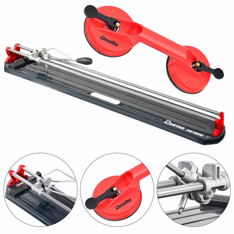 Cortador Manual de Pisos HD-1000 G2 Com Ventosa Dupla 60kg - Corta