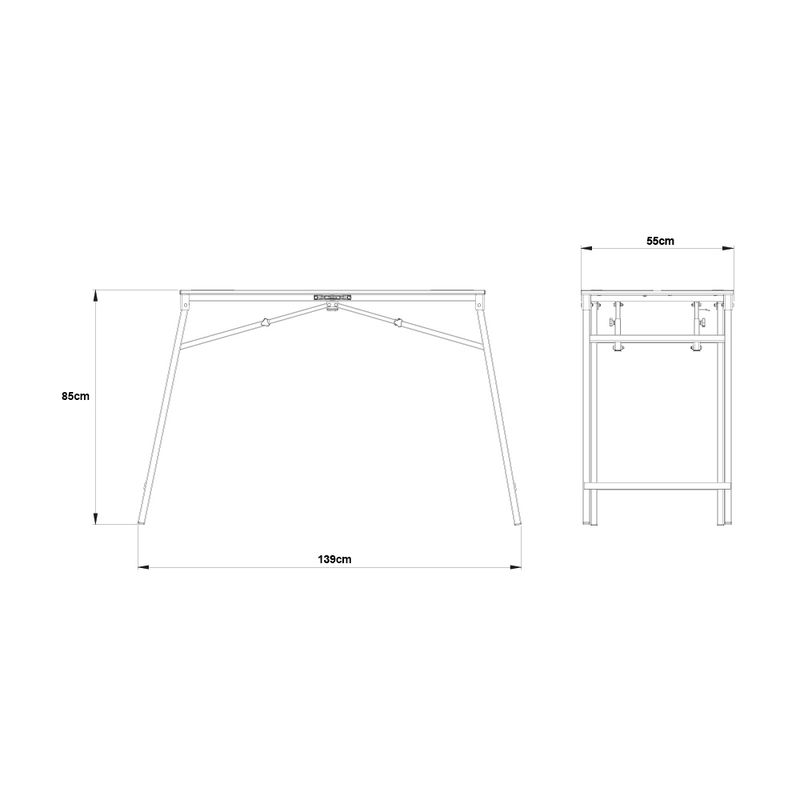Bancada de Trabalho 139x55,5x85cm - Cortag 