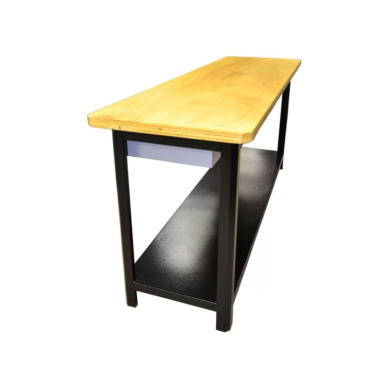 Bancada Aberta 1,5m Com Gaveta e Tampo 152 CD Preta - FERCAR