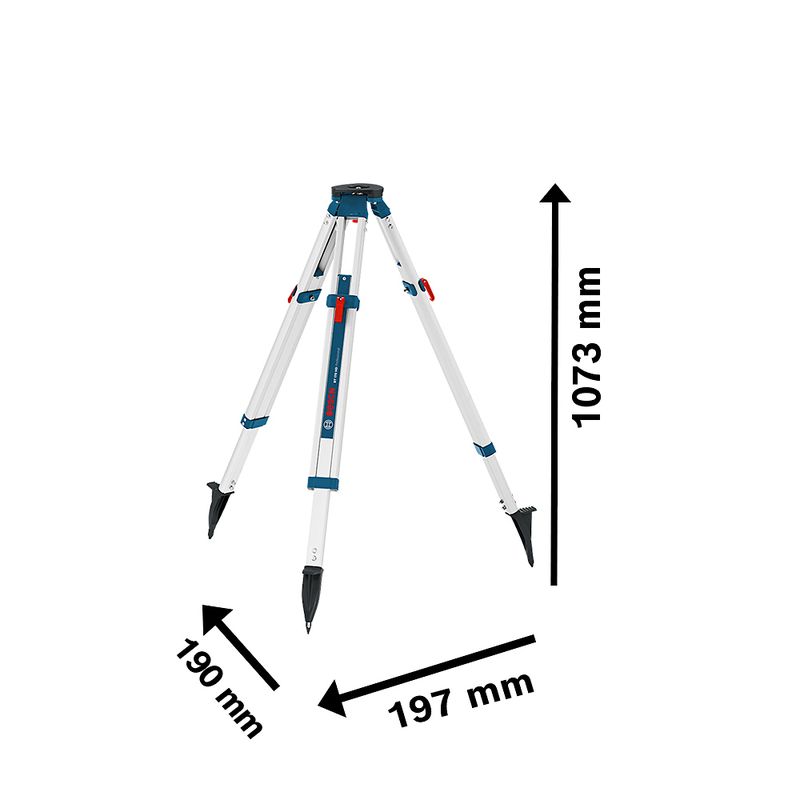 Tripé Bosch BT 170 HD para construção civil, 1,7 metros