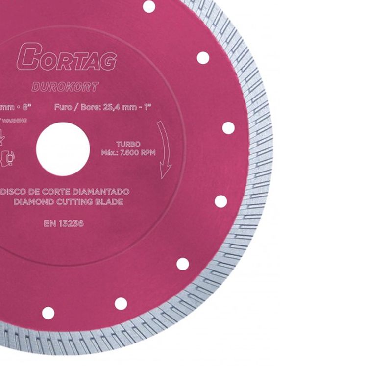 Disco Diamantado Durokort 200mm - Cortag