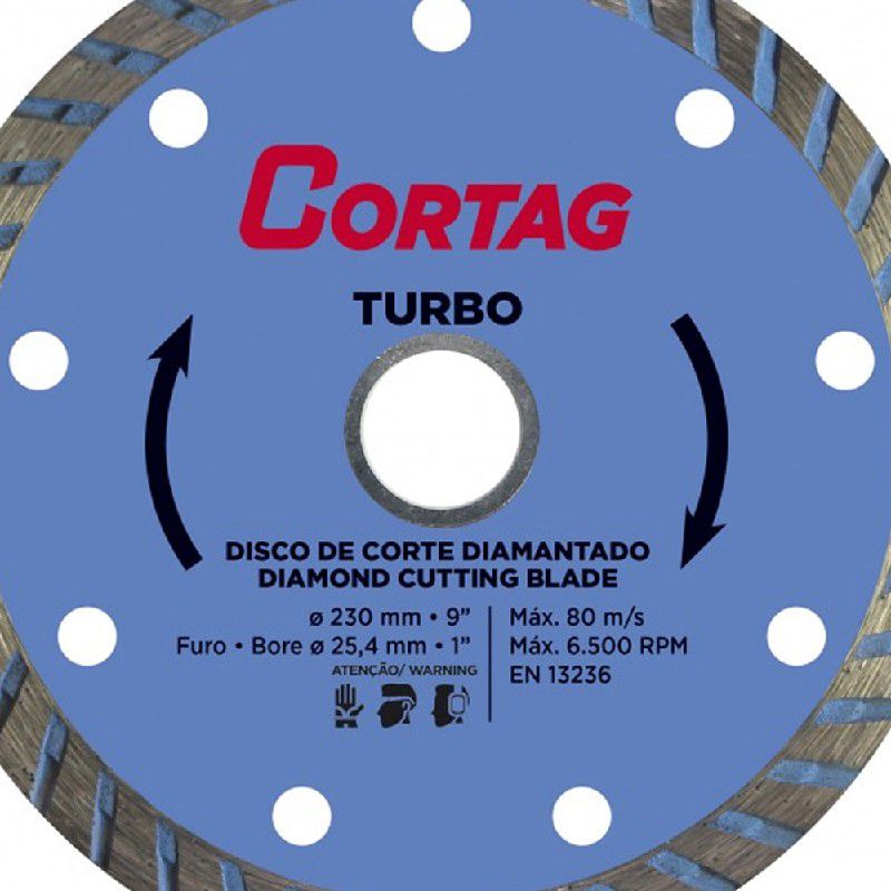 Disco Diamantado Turbo 230mm - Cortag