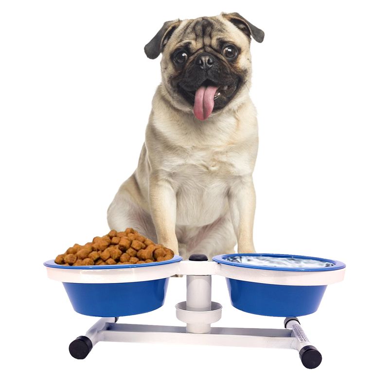 Comedouro Pet Duplo Tigela Plástica 400ml - FERCAR