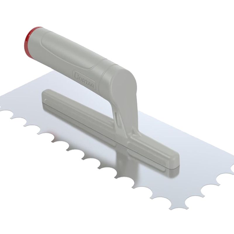 Desempenadeira em Aço Dentada Raio-10 com Cabo Aberto - Cortag