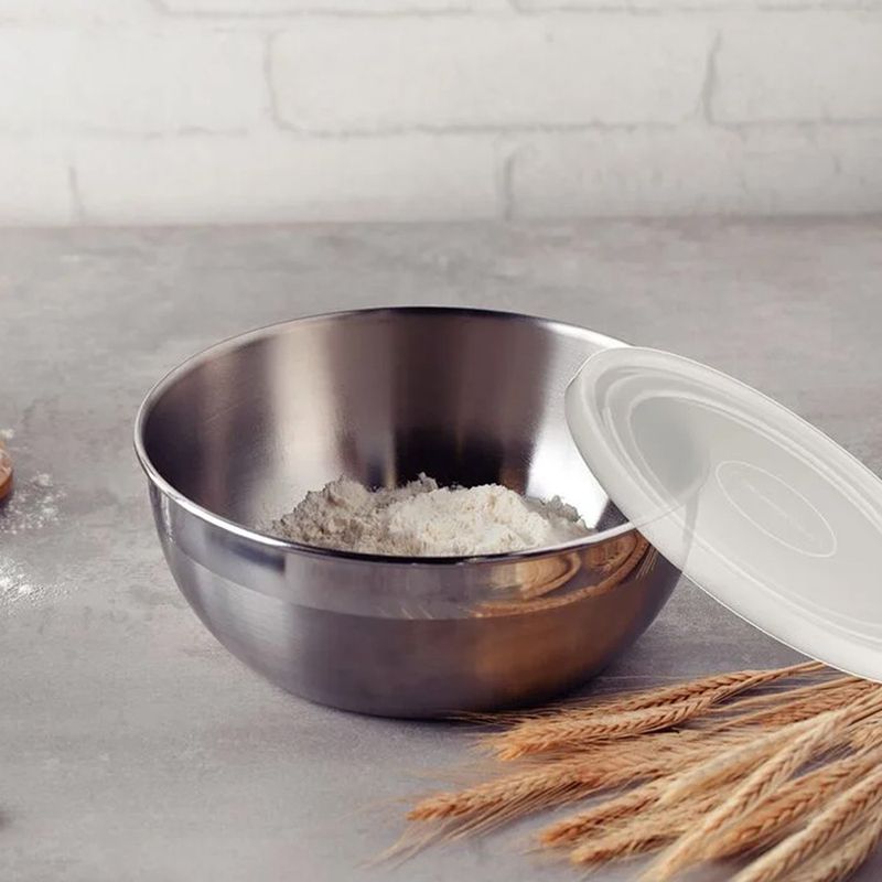 Jogo de Potes Freezinox em Aço Inox e Tampa Plástica 3 Peças - Tramontina