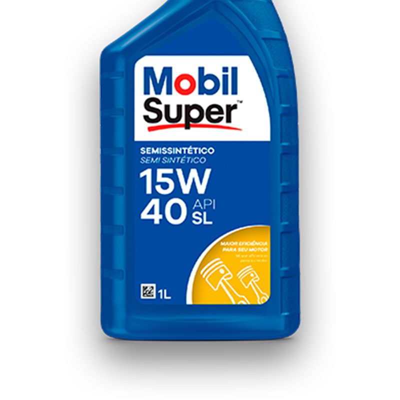 Óleo Semissintético Lubrificante de Motor 15W-40 1L - Mobil