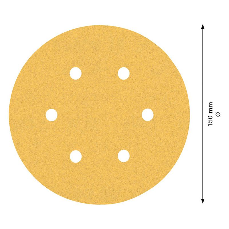 Jogo de Discos de Lixa Bosch EXPERT C470 150mm G60/120/240