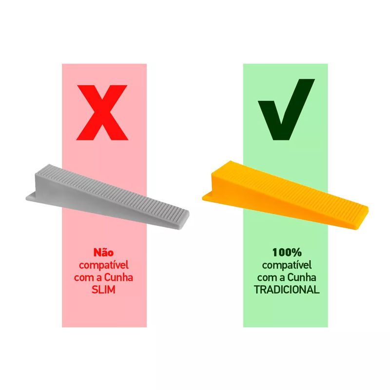 Espaçador Nivelador SUPRA 1,5mm C/ 500 Pçs (62409) - Cortag