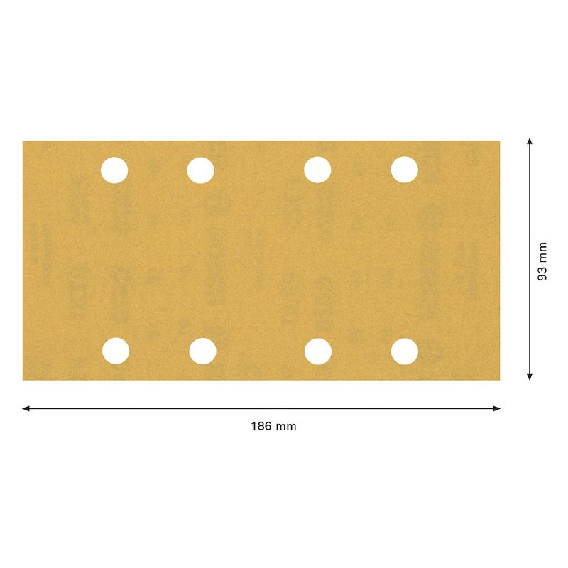 Folhas de lixa EXPERT C470 93 x 186 mm, G320, 10 peças