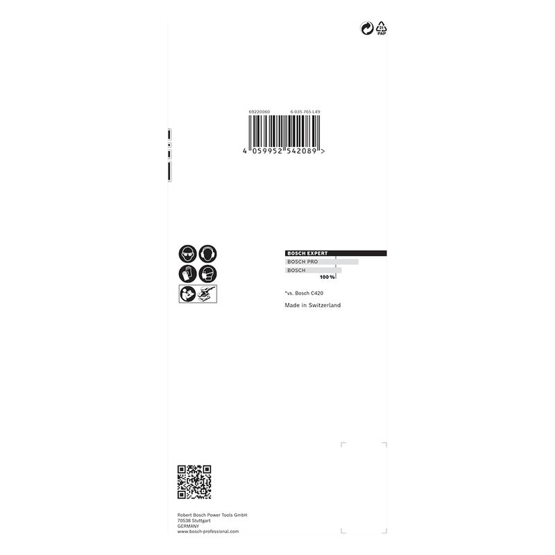 Folhas de lixa EXPERT C470 93 x 186 mm, G320, 10 peças