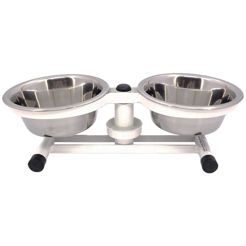 Comedouro Pet Duplo Tigela Inox 400ml - FERCAR