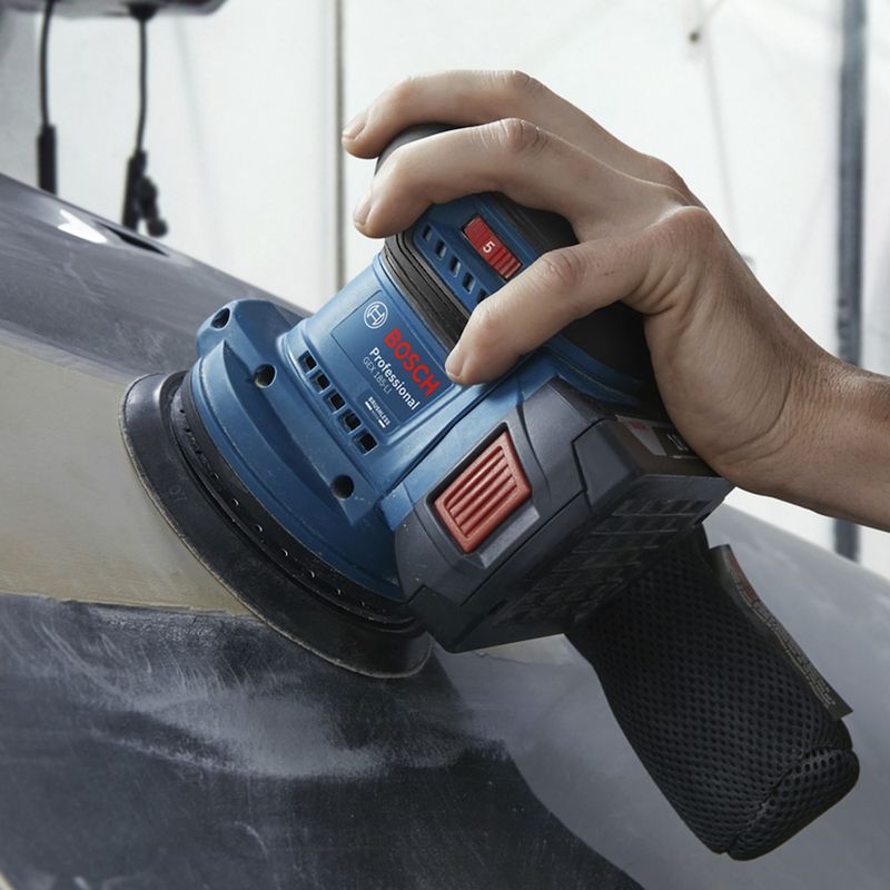 Lixadeira roto orbital à bateria Bosch GEX 185-LI, 18V SB Brushless