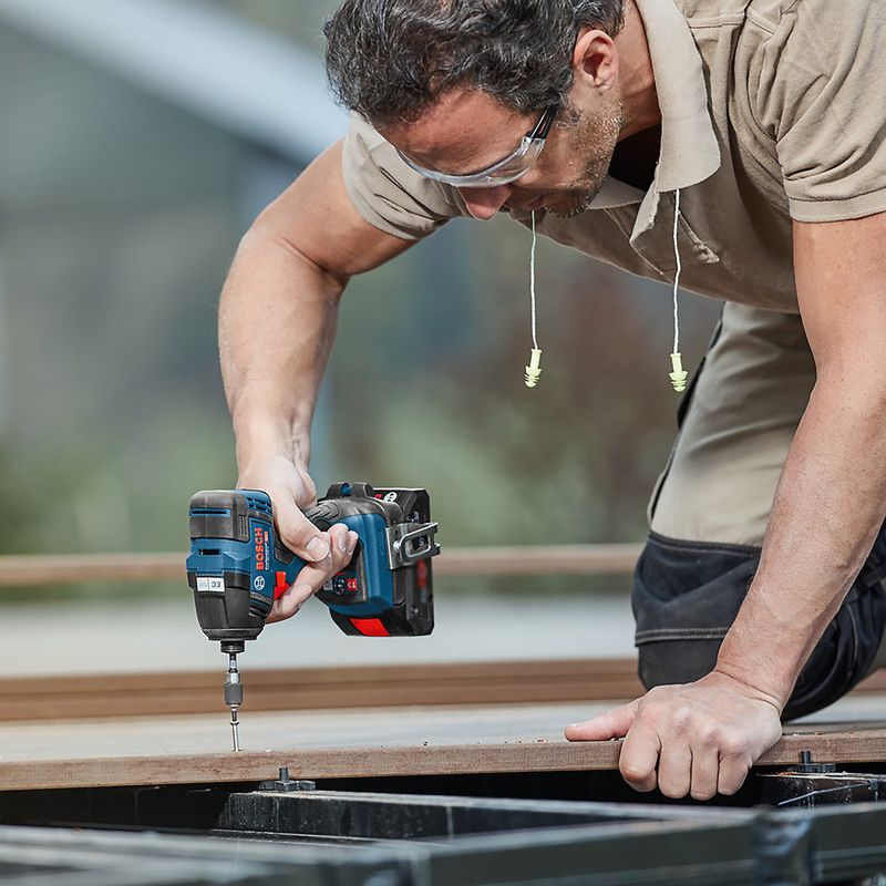 Kit Furadeira 18V GSB 185-LI + Chave de Impacto GDR 18V-200 (06019J21E1) - Bosch