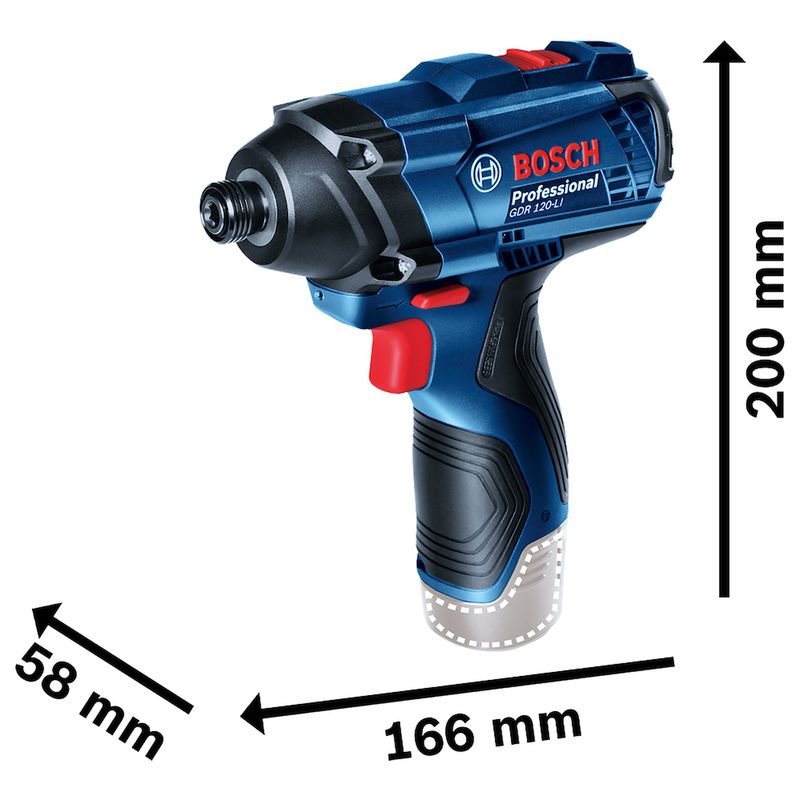 Chave de impacto a bateria Bosch GDR 120-LI, 12V SB