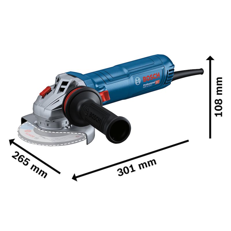 Esmerilhadeira Angular 5'' GWS 12-125 S 1200W 220V - Bosch