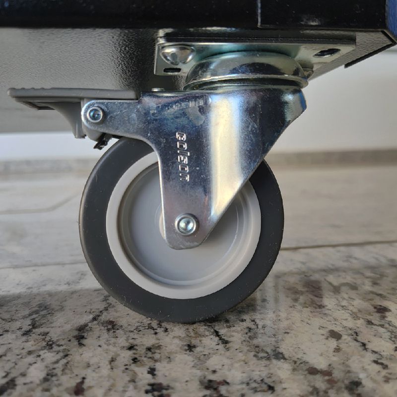 Carrinho Para Ferramentas Fechado Com 1 Gaveta Todo Preto (C07) - Fercar