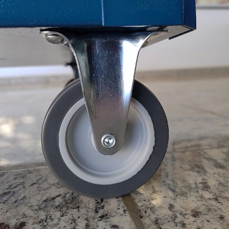 Carrinho Para Ferramentas Fechado Com 1 Gaveta Azul (C07) - Fercar