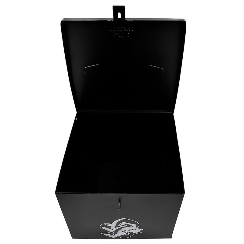 Caixa Baú de Metal Para Serra Mármore e Ferramentas Preta (12) - Fercar