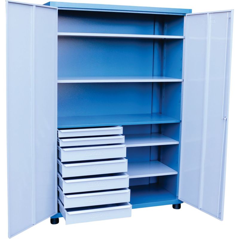 Armário Fechado Com 5 Prateleiras e 7 Gavetas (1518) - Fercar