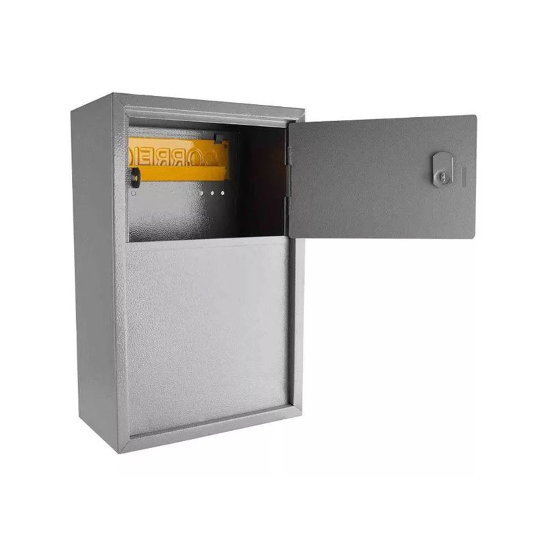 Caixa de Correio de Grade ou Embutir 230x150x350cm Cinza COR-4 - FERCAR