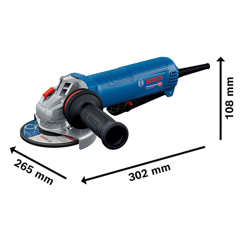 Esmerilhadeira Elétrica Industrial 5'' - 220V - 1200W (GWS 12-125 P) - Bosch