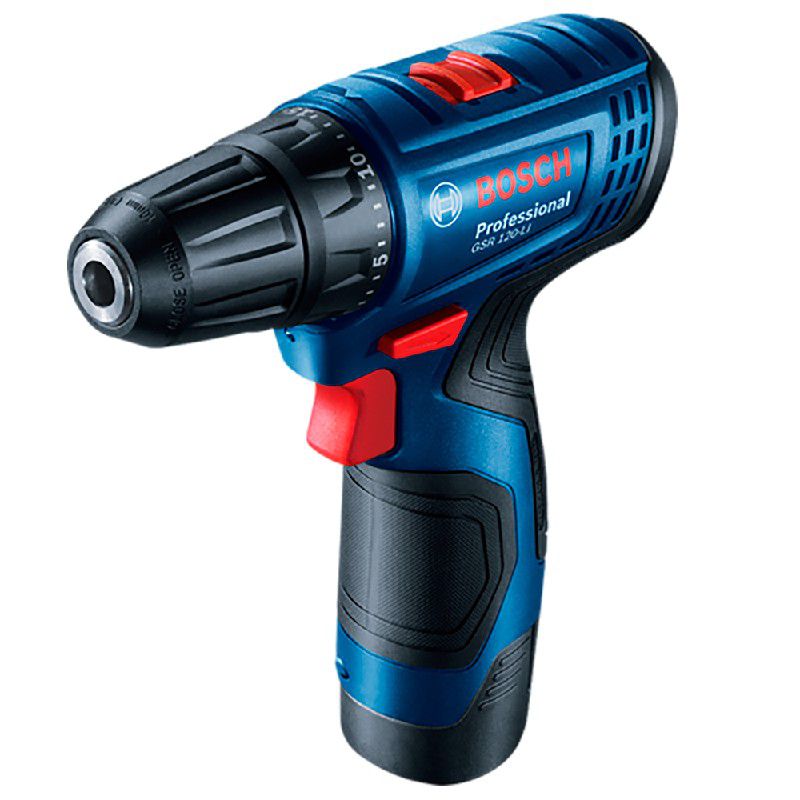 Parafusadeira Furadeira Bosch GSR 120-LI 12V 2 Baterias e maleta