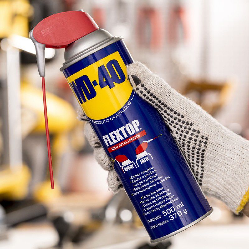 Óleo Lubrificante Desengripante Flextop 500 mL - WD-40
