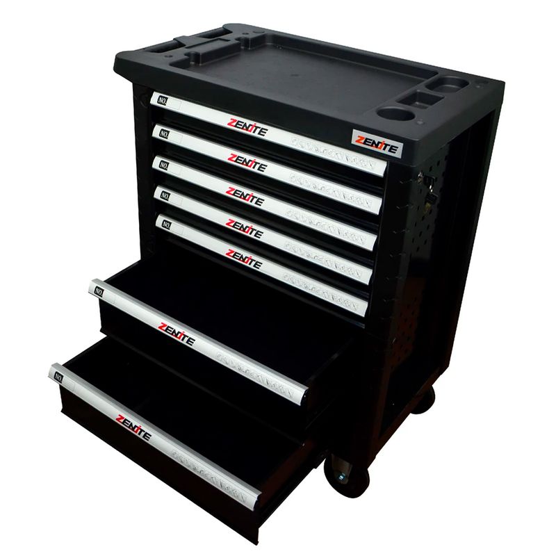 Carrinho de Ferramentas Completo Com 7 Gavetas e 191 Peças (ZT001001) - Zenite