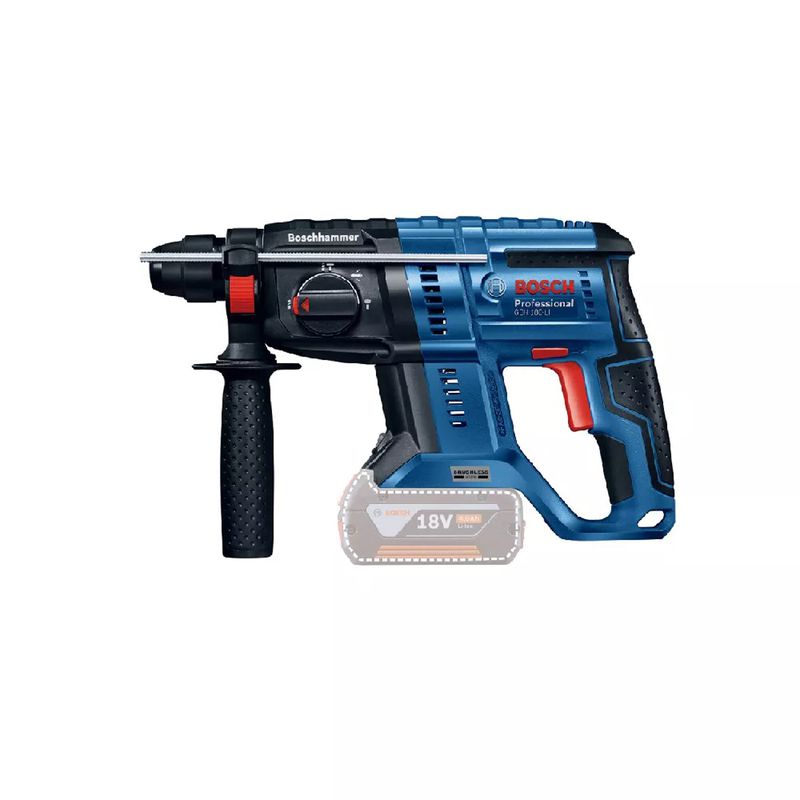 Martelete Perfurador 18v Sem Fio Com Carregador e 2 Baterias (GBH 180-Li) - Bosch