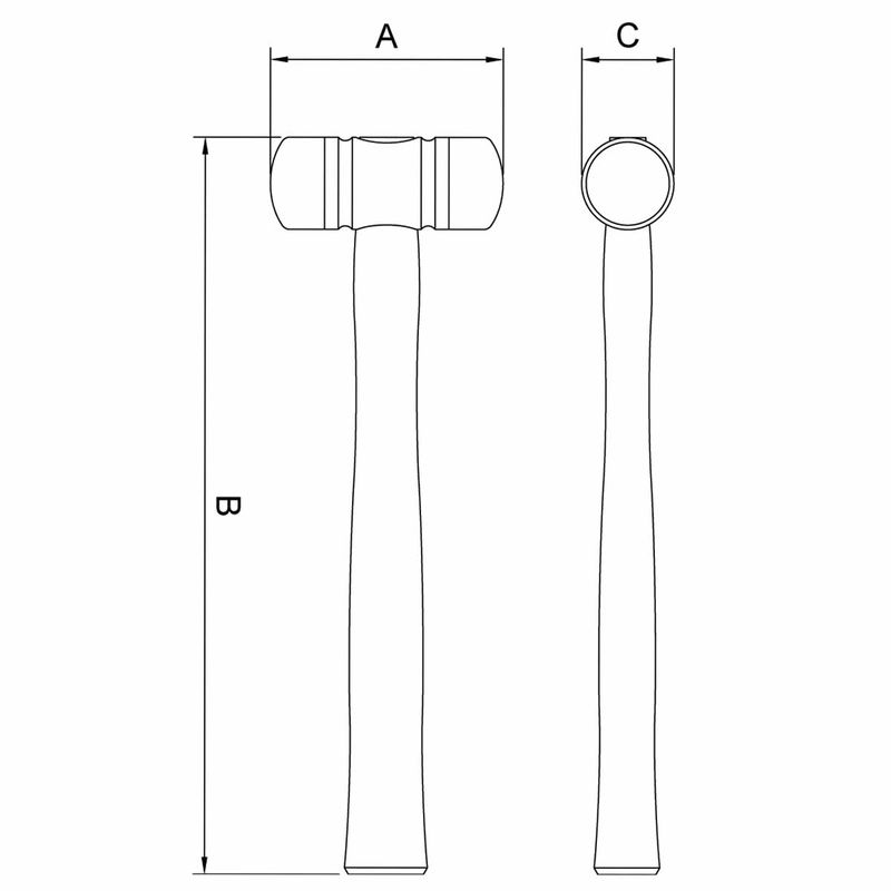 Martelo de Borda em Abs 60mm (40670/061) - Tramontina