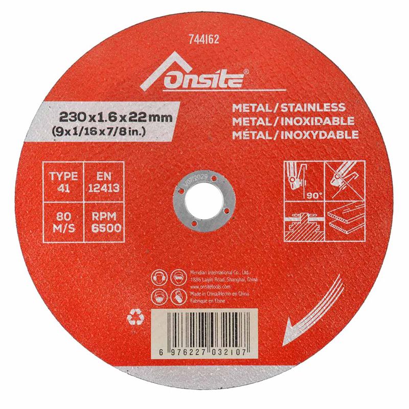 Disco de Corte Deep-Cut 9'' x 1.6mm x 7/8'' (744162) - Onsite