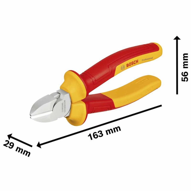 Alicate de Corte Diagonal 160mm VDE (1600A02ND9000) - Bosch