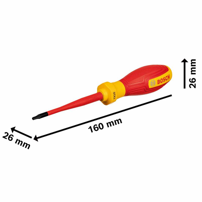 Chave Torx TX 10 x 75mm VDE (1600A02NC5000) - Bosch