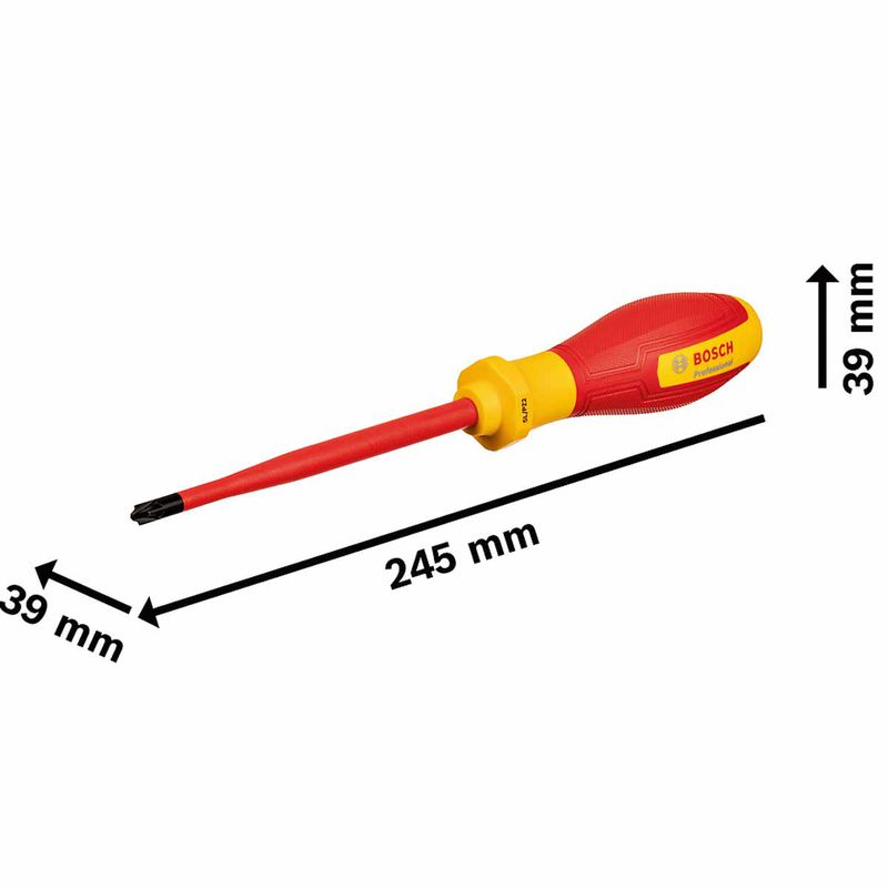 Chave Fenda / Pozidriv SL/PZ 2 x 125mm VDE (1600A02ND7000) - Bosch