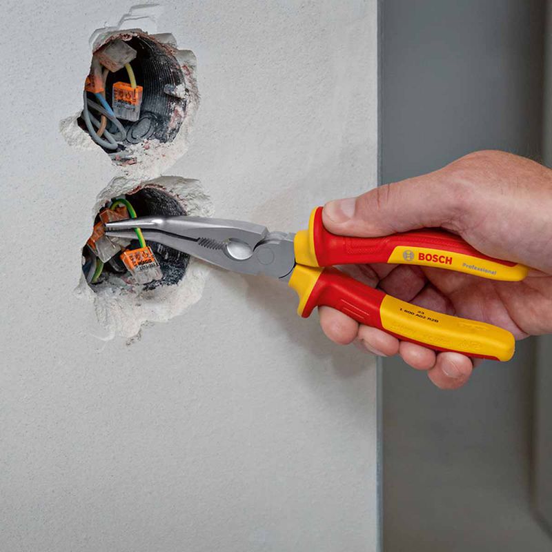 Alicate de Bico Curvo VDE 200mm (1600A02NE4000) - Bosch