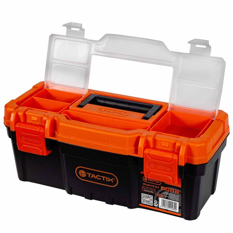 Caixa de Ferramentas Com Bandeja Removível 33cm / 13'' (583,0008) - Tactix