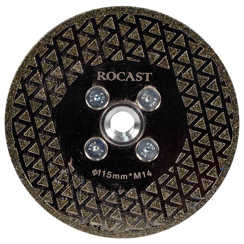 Disco Diamantado Para Corte e Desbaste M14 x 115mm (793,0001) - Rocast
