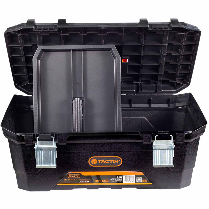 Caixa de Ferramentas Com Bandeja Removível 58,5cm / 23'' (583,0010) - Tactix